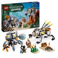 Produktbild: LEGO Horizon Adventures Aloy und Varl vs. Panzerwanderer und S&auml;gezahn 77037