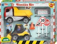 Produktbild: LENA 1638 - Truckies Set Baustelle, Baustellenfahrzeuge ab 2 Jahren