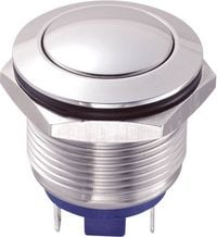 Produktbild: TRU COMPONENTS GQ19B-10/J/N Vandalismusgesch&uuml;tzter Drucktaster 48 V/DC 2 A 1 x Aus/(Ein) tastend 1 St.