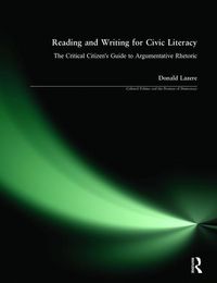 Produktbild: Lazere, D: Reading and Writing for Civic Literacy