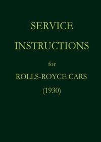 Produktbild: Service Instructions for Rolls-Royce Cars (1930)