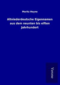 Produktbild: Altniederdeutsche Eigennamen aus dem neunten bis elften Jahrhundert