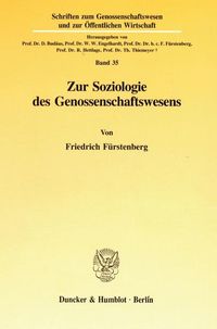 Produktbild: Zur Soziologie des Genossenschaftswesens.