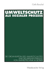 Bild vom Artikel Umweltschutz als sozialer Prozeß vom Autor Carlo Burschel