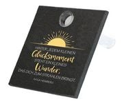 Produktbild: Schiefertafel mit Glasvase - Gl&uuml;cksmoment