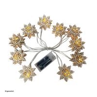 Produktbild: HTI-Living Lichterkette mit 10 LED Schneeflocken Lichterkette mit 10 LED Schneeflocken
