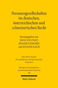 Produktbild: Personengesellschaften im deutschen, &ouml;sterreichischen und schweizerischen Recht