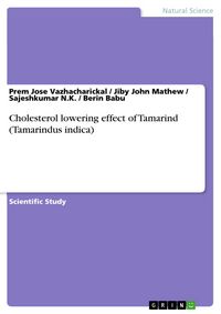 Produktbild: Cholesterol lowering effect of Tamarind (Tamarindus indica)
