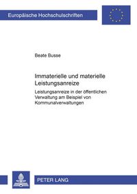 Produktbild: Immaterielle und materielle Leistungsanreize