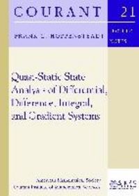 Produktbild: Hoppensteadt, F: Quasi-Static State Analysis of Differentia