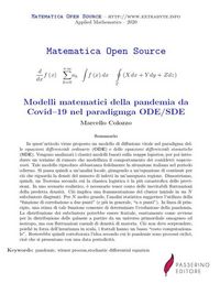Produktbild: Modelli matematici della pandemia da Covid-19 nel paradigmga ODE/SDE
