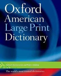 Produktbild: The Oxford American Large Print Dictionary