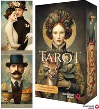 Produktbild: Christephania Tarot - 78 farbige Tarotkarten und ein 176-seitiges Booklet mit Deutungen und Legungen (nostalgisches, hochwertiges Tarotdeck)