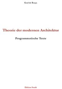 Produktbild: Theorie der modernen Architektur