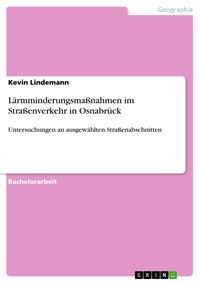 Produktbild: L&auml;rmminderungsma&szlig;nahmen im Stra&szlig;enverkehr in Osnabr&uuml;ck