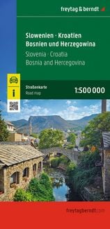 Produktbild: Slowenien - Kroatien - Bosnien und Herzegowina, Stra&szlig;enkarte 1:500.000, freytag & berndt