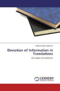 Produktbild: Ogha Stephano, R: Deviation of Information in Translations