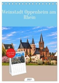 Produktbild: Tischplaner 2027 - Weinstadt Oppenheim am Rhein (A5 Tischkalender zum Aufstellen) CALVENDO