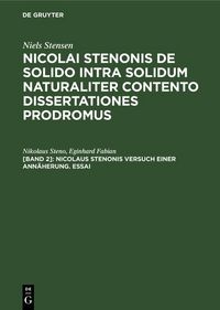 Produktbild: Nicolaus Stenonis Versuch einer Ann&auml;herung. Essai