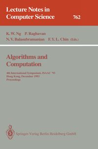 Produktbild: Algorithms and Computation
