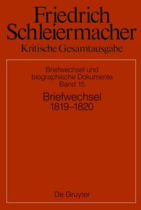 Produktbild: Briefwechsel 1819&ndash;1820