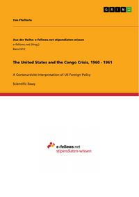 Produktbild: The United States and the Congo Crisis, 1960 - 1961