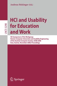 Produktbild: HCI and Usability for Education and Work