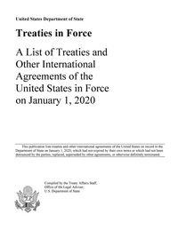 Produktbild: Treaties in Force 2020