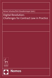 Produktbild: Digital Revolution: Challenges for Contract Law in Practice