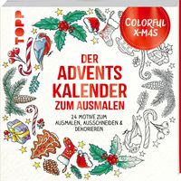 Colorful Christmas - Der Adventskalender zum Ausmalen von Ursula Schwab