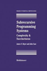 Produktbild: Subrecursive Programming Systems