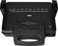 Produktbild: Silva Homeline KG 2410 Elektro Kontaktgrill Antihaftbeschichtung, klappbar, Kontrollleuchte Schwarz