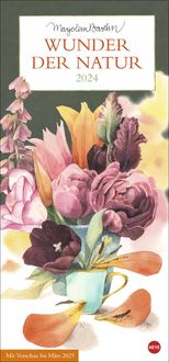 Bastin Wunder der Natur Planer 2024. Wandkalender mit detailreichen Zeichnung. Liebevoll illustrierter Terminkalender 2024 zum Eintragen und Planen. von Marjolein Bastin