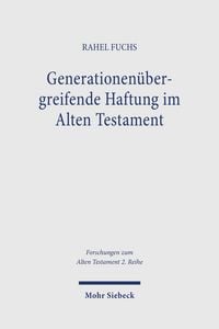 Produktbild: Generationen&uuml;bergreifende Haftung im Alten Testament