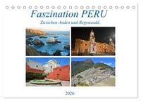 Produktbild: Faszination PERU, zwischen Anden und Regenwald (Tischkalender 2026 DIN A5 quer), CALVENDO Monatskalender