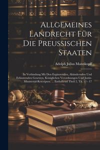 Produktbild: Allgemeines Landrecht F&uuml;r Die Preussischen Staaten