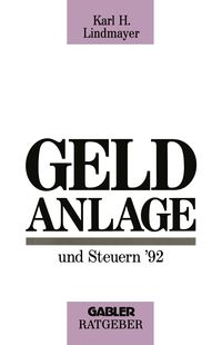 Produktbild: Geldanlage und Steuern &rsquo;92