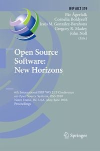 Produktbild: Open Source Software: New Horizons