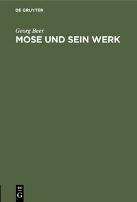 Produktbild: Mose und sein Werk