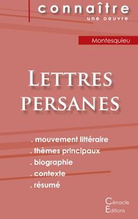 Produktbild: Fiche de lecture Lettres persanes de Montesquieu (analyse litt&eacute;raire de r&eacute;f&eacute;rence et r&eacute;sum&eacute; complet)