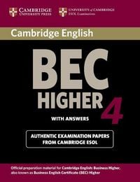 Produktbild: Cambridge BEC 4 Higher with Answers