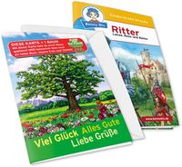 Produktbild: Benny Blu - Set Glückwunschkarte Motiv Baum + Wissensbuch Ritter, m. 1 Beilage