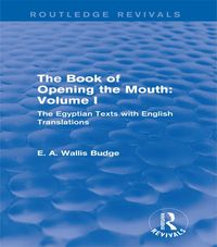 Produktbild: The Book of Opening the Mouth: Vol. I (Routledge Revivals)