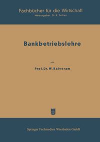 Produktbild: Bankbetriebslehre