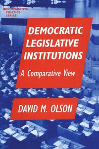 Produktbild: Democratic Legislative Institutions: A Comparative View