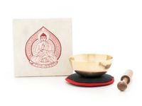 Produktbild: Mini-Klangschale in natur farbiger Box mit Buddha Aufdruck