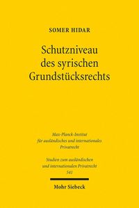 Produktbild: Schutzniveau des syrischen Grundst&uuml;cksrechts