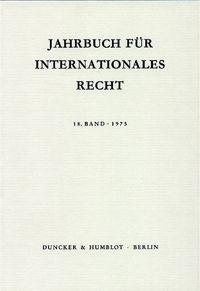 Produktbild: Jahrbuch f&uuml;r Internationales Recht.