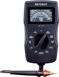 Produktbild: VOLTCRAFT Batterietester BT-501 Messbereich (Batterietester) 1,2 V, 1,5 V, 3 V, 6 V, 3,7 V, 9 V, 12 V Batterie, Akku BT-501