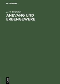Produktbild: Anevang und Erbengewere